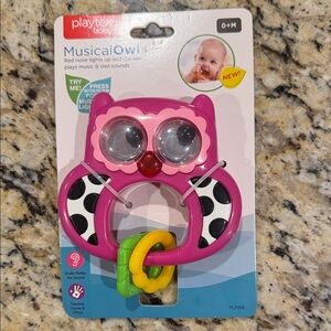 Playtex Musical Owl Baby Toy - Pink